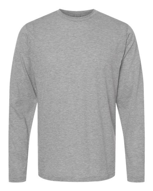 Unisex Poly-Rich Long Sleeve T-Shirt - Heather Grey