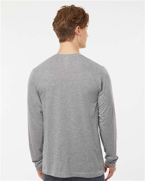 Unisex Poly-Rich Long Sleeve T-Shirt - Heather Grey
