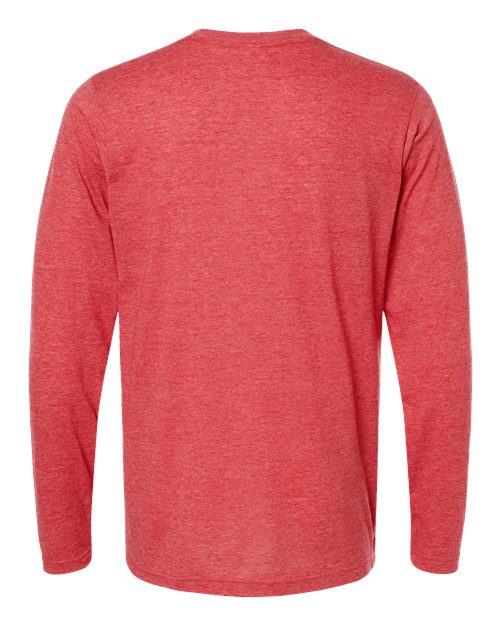 Unisex Poly-Rich Long Sleeve T-Shirt - Heather Red