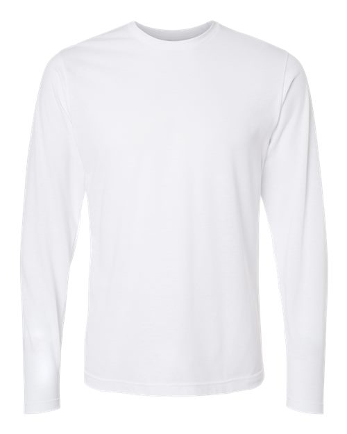 Unisex Poly-Rich Long Sleeve T-Shirt - White