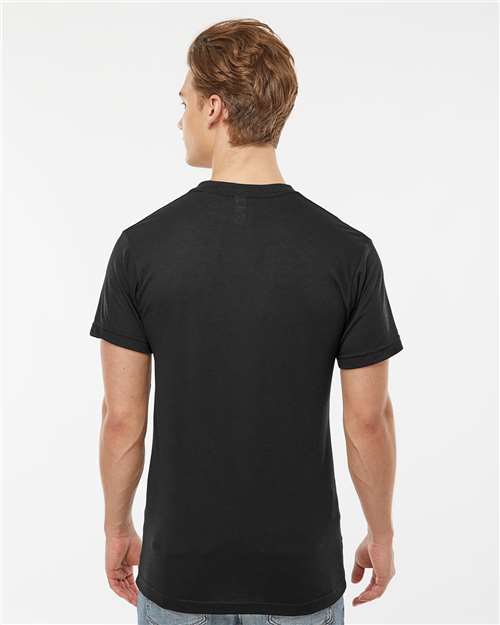 Men's Poly-Rich V-Neck T-Shirt - Black