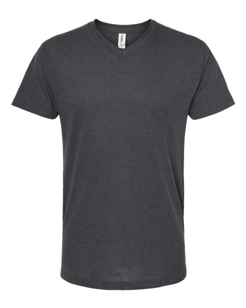 Men's Poly-Rich V-Neck T-Shirt - Heather Charcoal