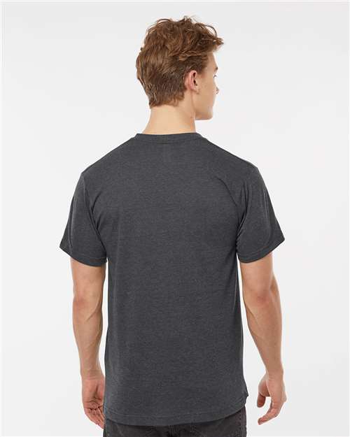 Men's Poly-Rich V-Neck T-Shirt - Heather Charcoal