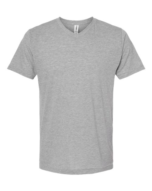 Men's Poly-Rich V-Neck T-Shirt - Heather Grey