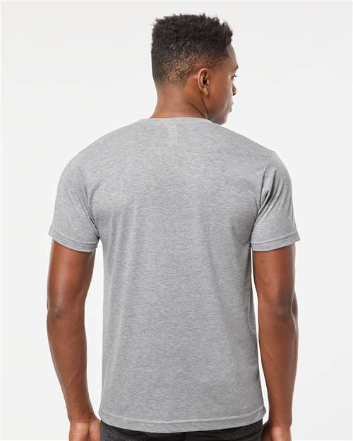 Men's Poly-Rich V-Neck T-Shirt - Heather Grey