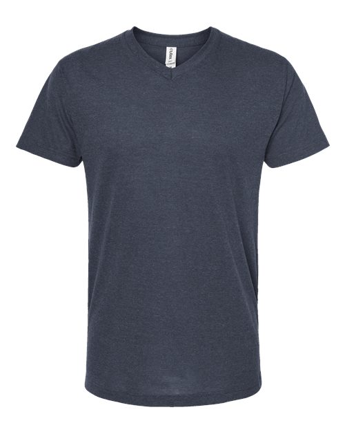Men's Poly-Rich V-Neck T-Shirt - Heather Navy