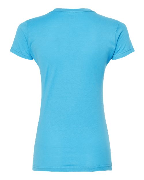 Women's Fine Jersey Slim Fit T-Shirt - Aqua