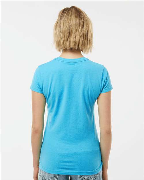 Women's Fine Jersey Slim Fit T-Shirt - Aqua