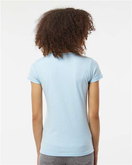 Women's Fine Jersey Slim Fit T-Shirt - Baby Blue