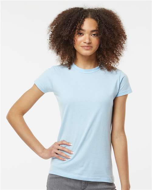 Women's Fine Jersey Slim Fit T-Shirt - Baby Blue