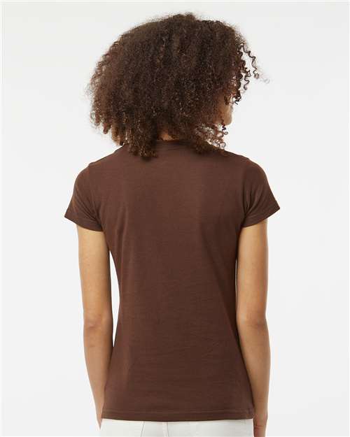Women's Fine Jersey Slim Fit T-Shirt - Brown