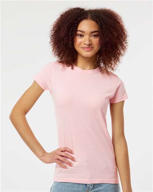 Women's Fine Jersey Slim Fit T-Shirt - Pink