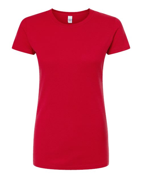 Women's Fine Jersey Slim Fit T-Shirt - Red