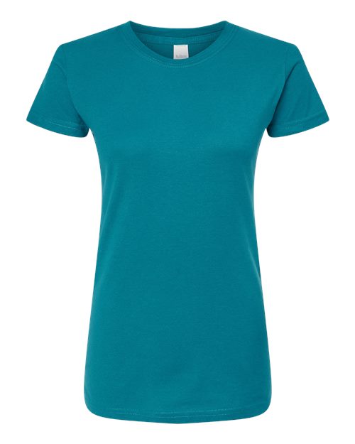 Women's Fine Jersey Slim Fit T-Shirt - Teal