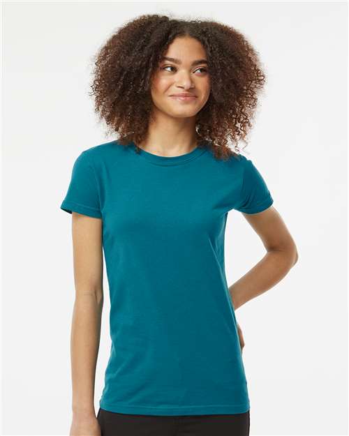 Women's Fine Jersey Slim Fit T-Shirt - Teal