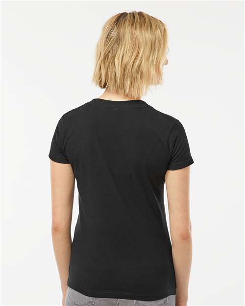 Women's Fine Jersey V-Neck T-Shirt - Black