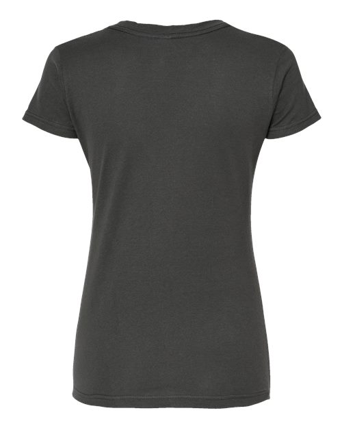 Women's Fine Jersey V-Neck T-Shirt - Charcoal