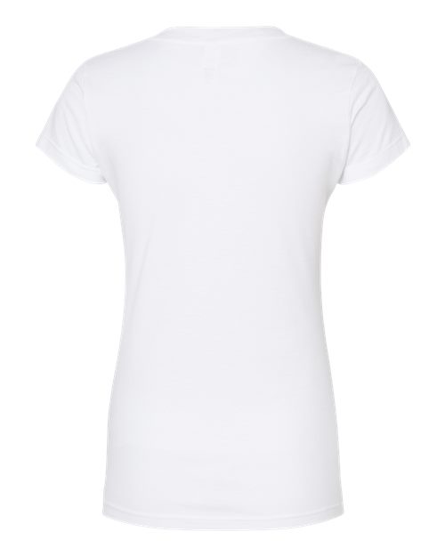 Women's Fine Jersey V-Neck T-Shirt - White
