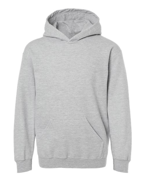 Youth Hooded Sweatshirt - Heather Grey