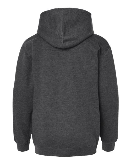Youth Hooded Sweatshirt - Heather Charcoal