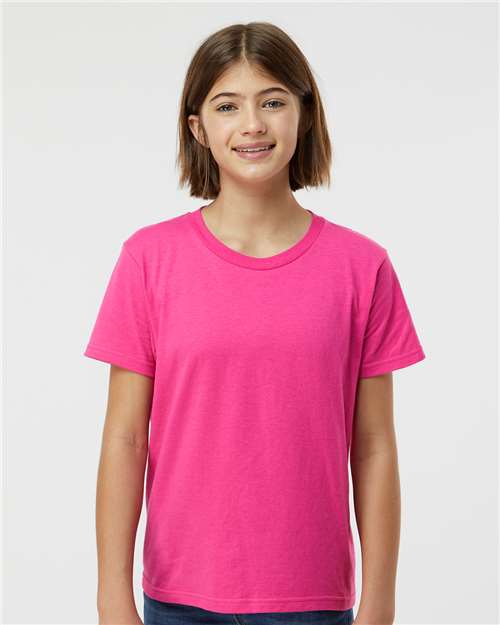 Youth Fine Jersey T-Shirt - Fuchsia