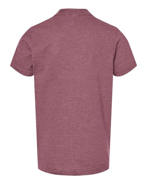 Youth Fine Jersey T-Shirt - Heather Cassis