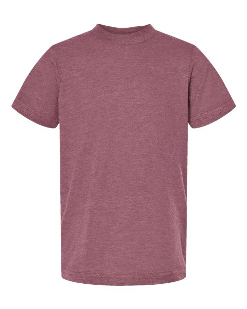 Youth Fine Jersey T-Shirt - Heather Cassis