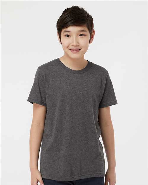 Youth Fine Jersey T-Shirt - Heather Charcoal