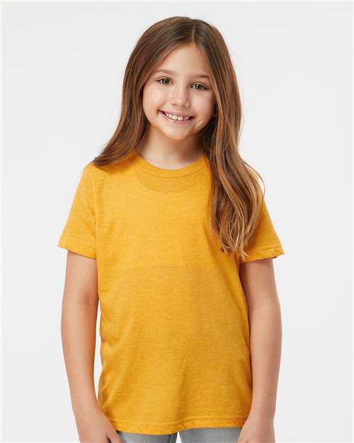 Youth Fine Jersey T-Shirt - Heather Mellow Yellow