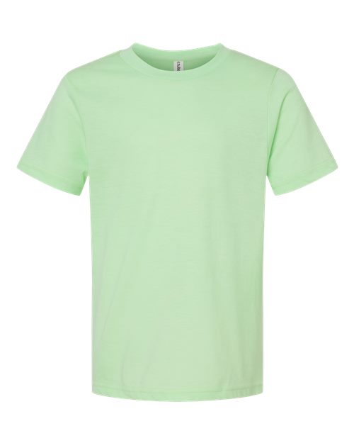 Youth Fine Jersey T-Shirt - Heather Neo Mint
