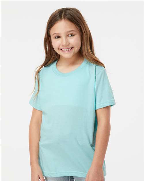 Youth Fine Jersey T-Shirt - Heather Purist Blue