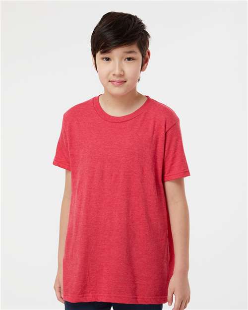Youth Fine Jersey T-Shirt - Heather Red