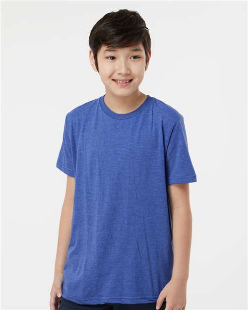 Youth Fine Jersey T-Shirt - Heather Royal
