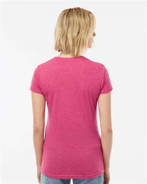 Women's Poly-Rich T-Shirt - Heather Fuchsia