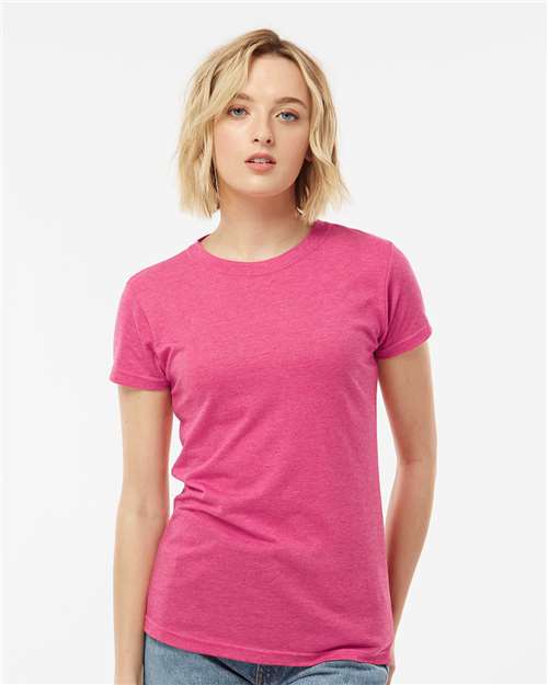 Women's Poly-Rich T-Shirt - Heather Fuchsia