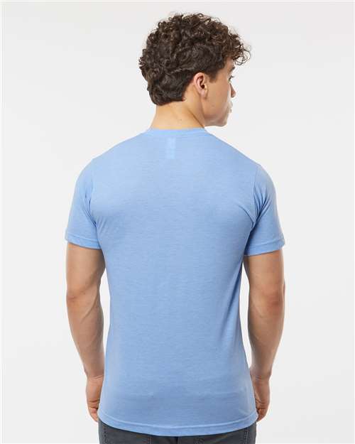 Unisex Poly-Rich T-Shirt - Heather Athletic Blue