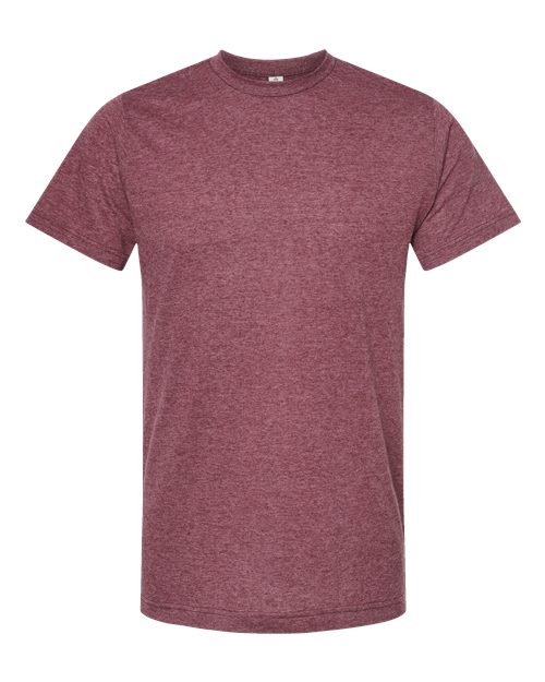 Unisex Poly-Rich T-Shirt - Heather Burgundy