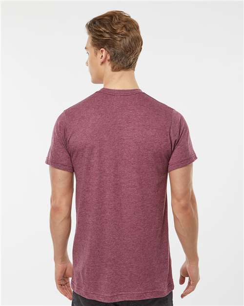 Unisex Poly-Rich T-Shirt - Heather Burgundy