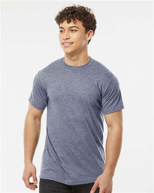 Unisex Poly-Rich T-Shirt - Heather Denim