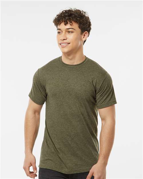 Unisex Poly-Rich T-Shirt - Heather Military Green