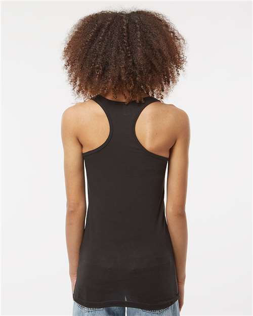 Women's Poly-Rich Racerback Tank Top - Black