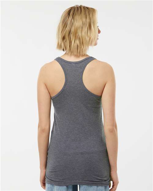 Women's Poly-Rich Racerback Tank Top - Heather Charcoal