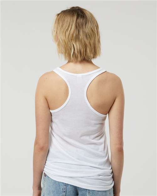 Women's Poly-Rich Racerback Tank Top - White