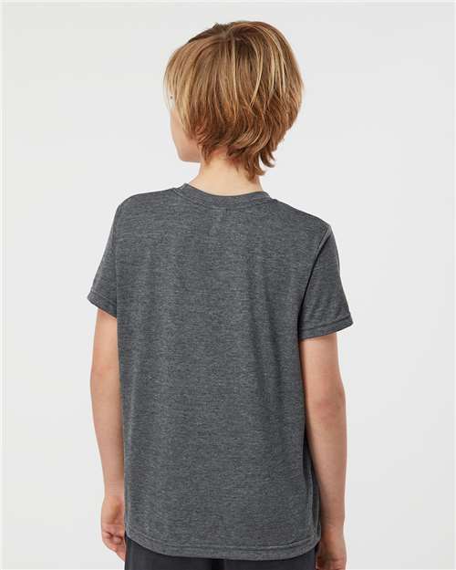 Youth Poly-Rich T-Shirt - Heather Charcoal