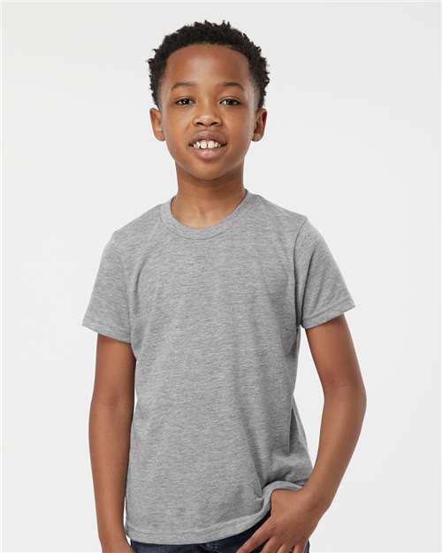 Youth Poly-Rich T-Shirt - Heather Grey