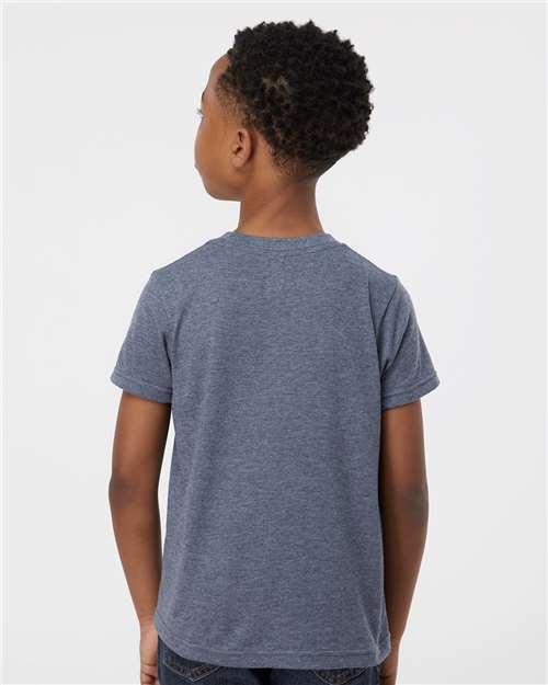 Youth Poly-Rich T-Shirt - Heather Navy