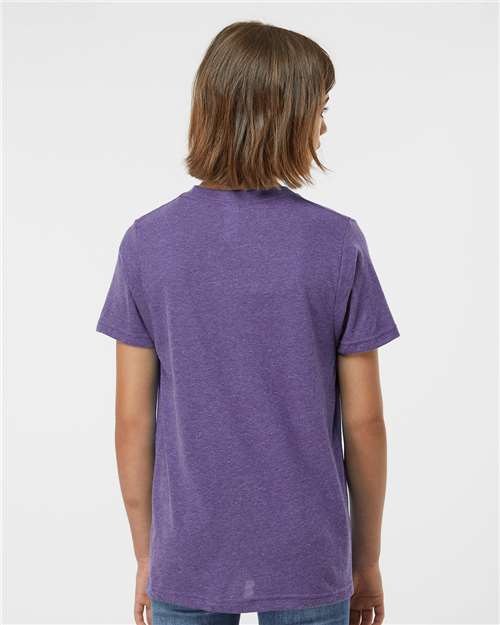 Youth Poly-Rich T-Shirt - Heather Purple