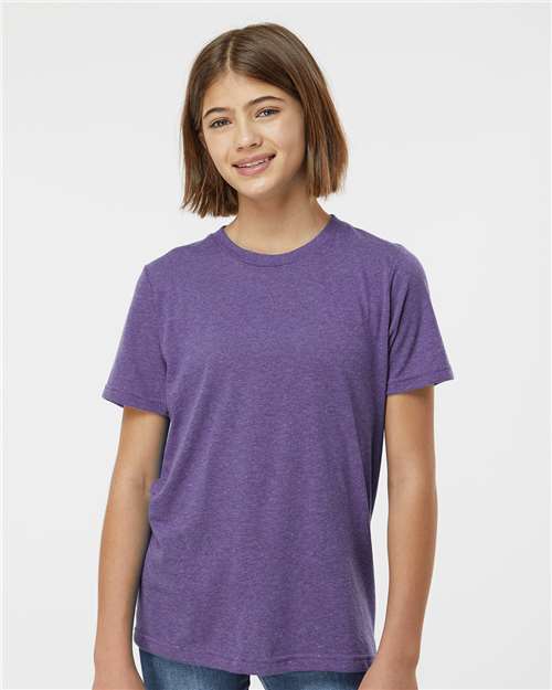 Youth Poly-Rich T-Shirt - Heather Purple