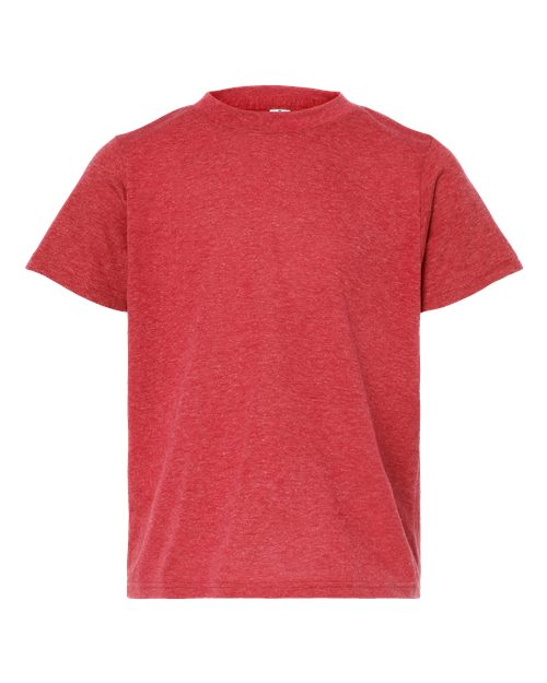 Youth Poly-Rich T-Shirt - Heather Red