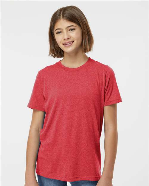 Youth Poly-Rich T-Shirt - Heather Red